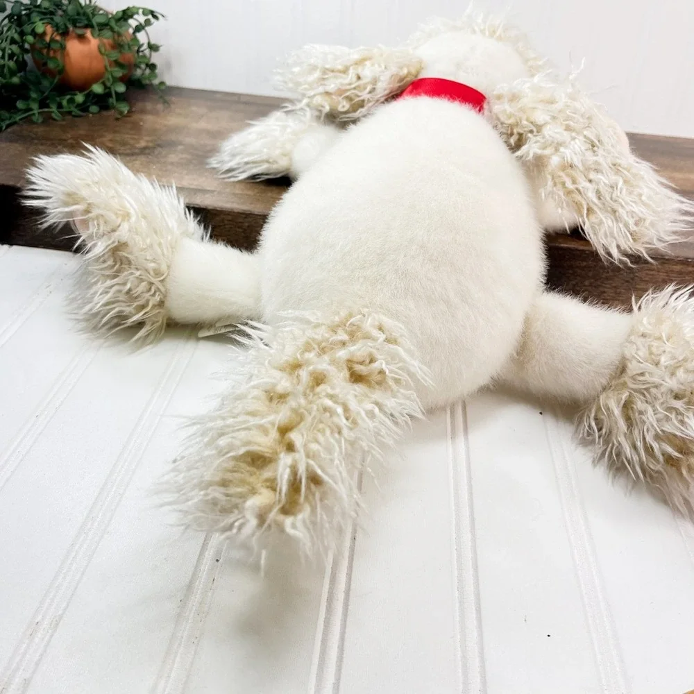 Hallmark Puppy Dog Plush Curly Wired Ears Vintage Shaggy Dog Plush 18